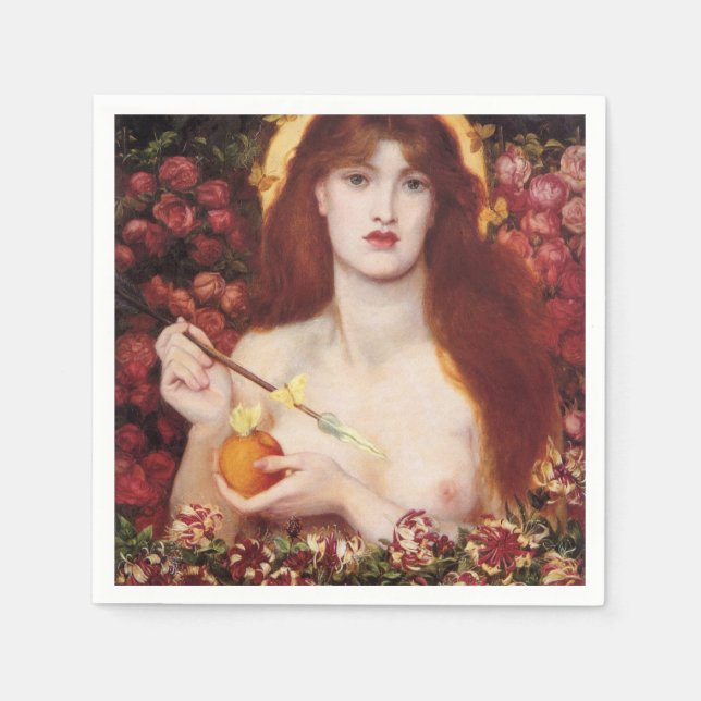 Guardanapo De Papel Venus Verticordia (por Dante Gabriel Rossetti) (Frente)