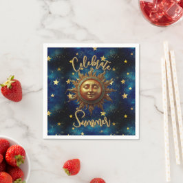 Guardanapo De Papel Verão Celestial Celebre o Verão