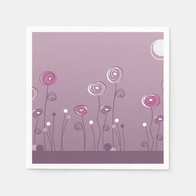 Guardanapo De Papel Verão Roxo (Frente)