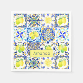 Guardanapo De Papel Verão Siciliano Maiolica