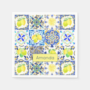 Guardanapo De Papel Verão Siciliano Maiolica