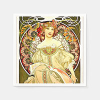 Verdadeiro, pintura de arte de Alfons Mucha
