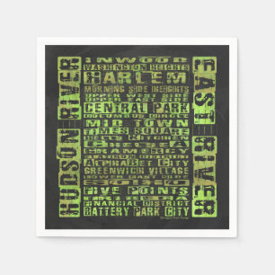 Guardanapo De Papel Verde das vizinhanças de NYC