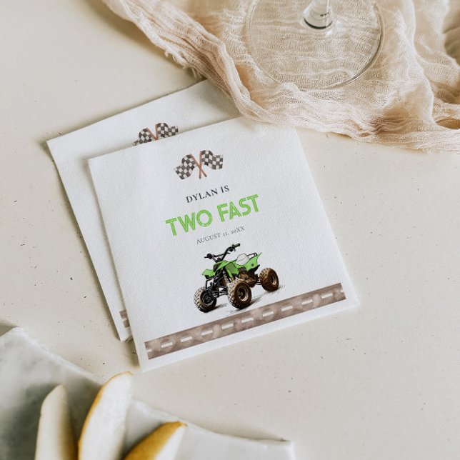 Guardanapo De Papel Verde limão 4 Bike Birthday (Criador carregado)