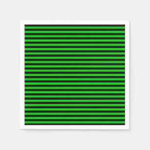 Guardanapo De Papel Verde limão - Preto - Stripes Sem Olhos Padrão