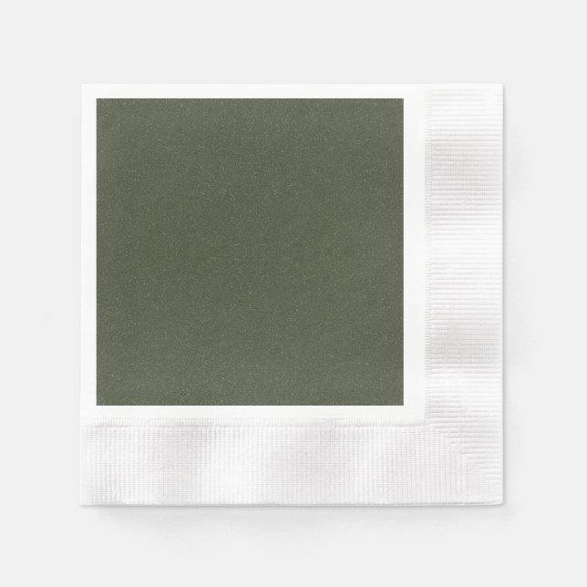 Guardanapo de Papel Verde Musgo Texturizado – Pers (Frente)