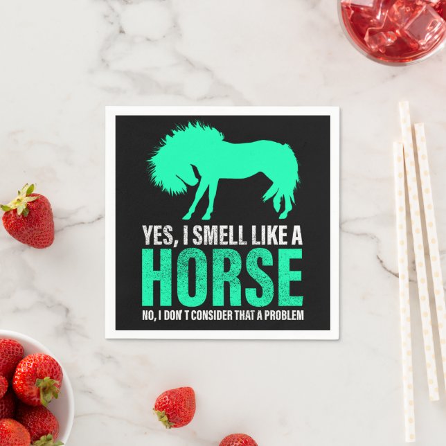 Guardanapo De Papel Verde Sim Eu Cheiro Como Um Cavalo (Insitu)