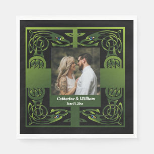 Guardanapo De Papel Verde Tradicional Irlandês Celta     