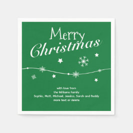 Guardanapo De Papel Verde Tradicional - Nápoles de Natal