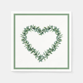 Guardanapo De Papel Verdura Botânica Rústica Folha Simples