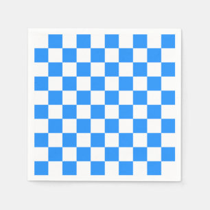 Guardanapo De Papel Verificado - Branco e Azul