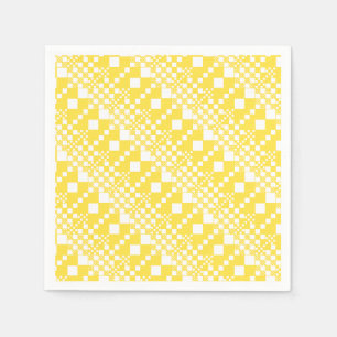 Guardanapo De Papel Verificado, Controlos em amarelo-limão e branco