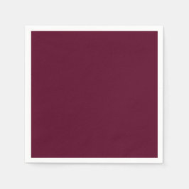 Guardanapo De Papel Vermelho escuro simples minimalista