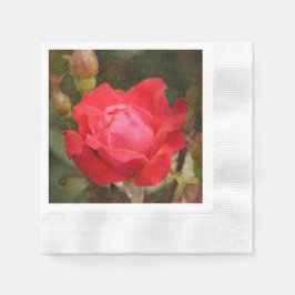 Guardanapo De Papel Vermelho, Rosa vermelha