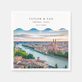 Guardanapo De Papel Verona Wedding Itália Foto Cocktail Napkins
