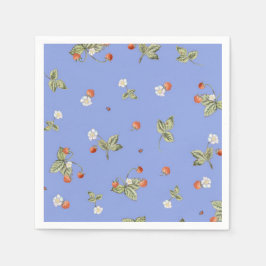 Guardanapo De Papel Versailles Maries Strawberry Napkins Blue