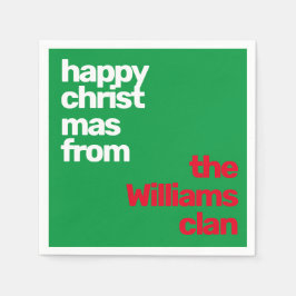 Guardanapo De Papel Versão mínima e simples do jornal moderno de Natal