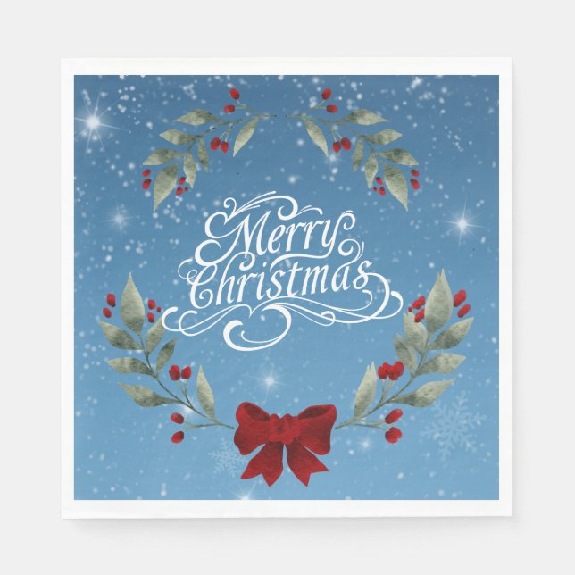 Guardanapo De Papel Versículo de Natal Feliz (Frente)