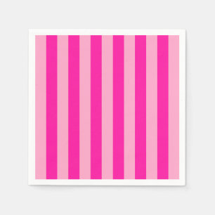 Guardanapo De Papel Vertical Stripes Rosa Quente