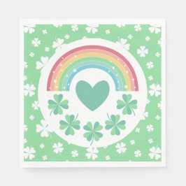 Guardanapo De Papel Vestido Verde e Rainbow Lucky One