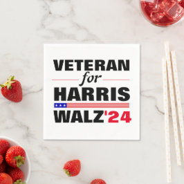 Guardanapo De Papel Veteranos Personalizados para a Eleição de Harris 