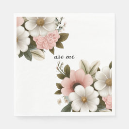 Guardanapo De Papel vetor floral rosa