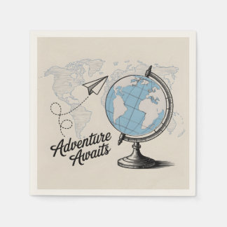 Guardanapo De Papel Viagem Adventure Aguarda