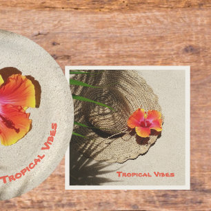 Guardanapo De Papel Vibes tropicais Hibiscus