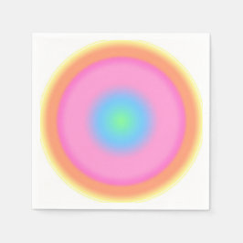 Guardanapo De Papel Vibrações Positivas - Gradiente Radial Colorido