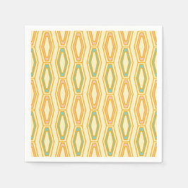 Guardanapo De Papel Vibrant geometric pattern with hexagonal shapes 