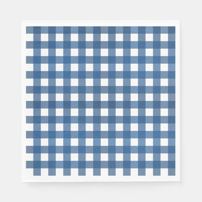 Guardanapo De Papel Vichy Bleu marine (Frente)