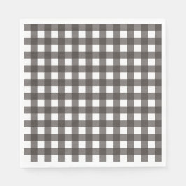 Guardanapo De Papel Vichy Gris anthracite