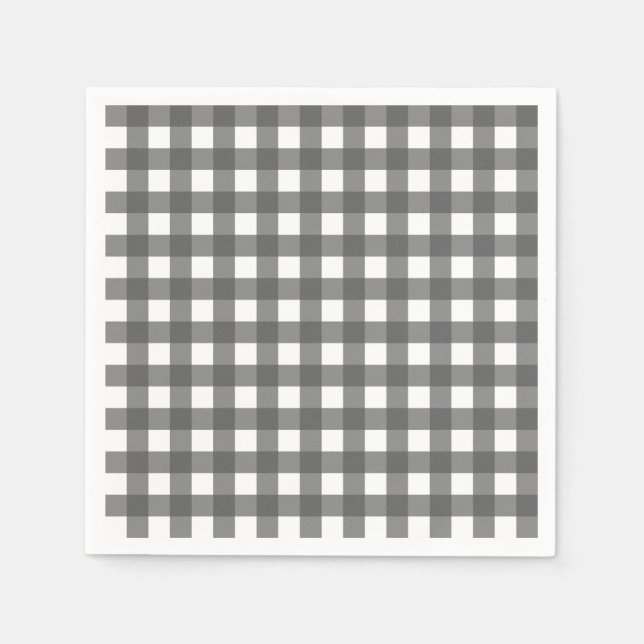 Guardanapo De Papel Vichy Gris clair (Frente)