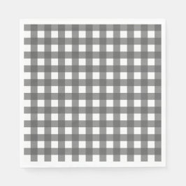 Guardanapo De Papel Vichy Gris clair