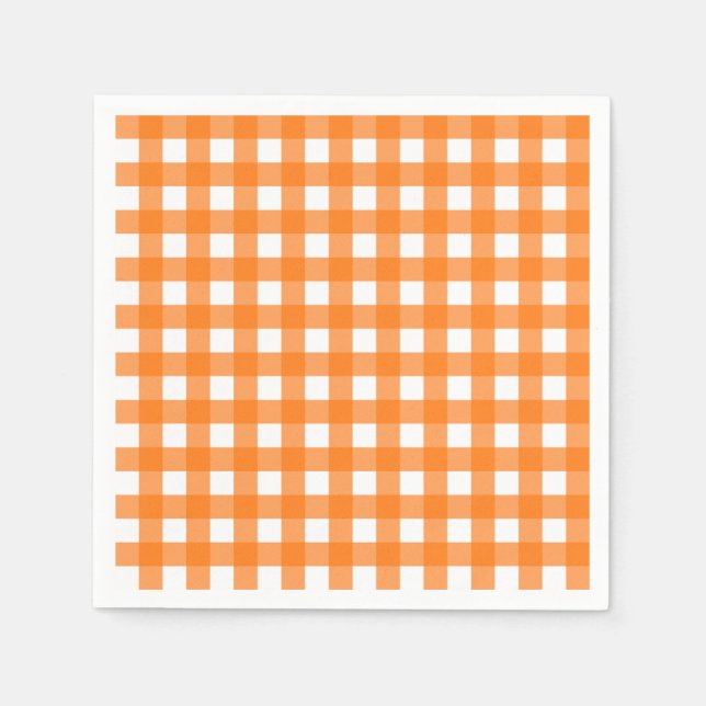 Guardanapo De Papel Vichy Orange (Frente)