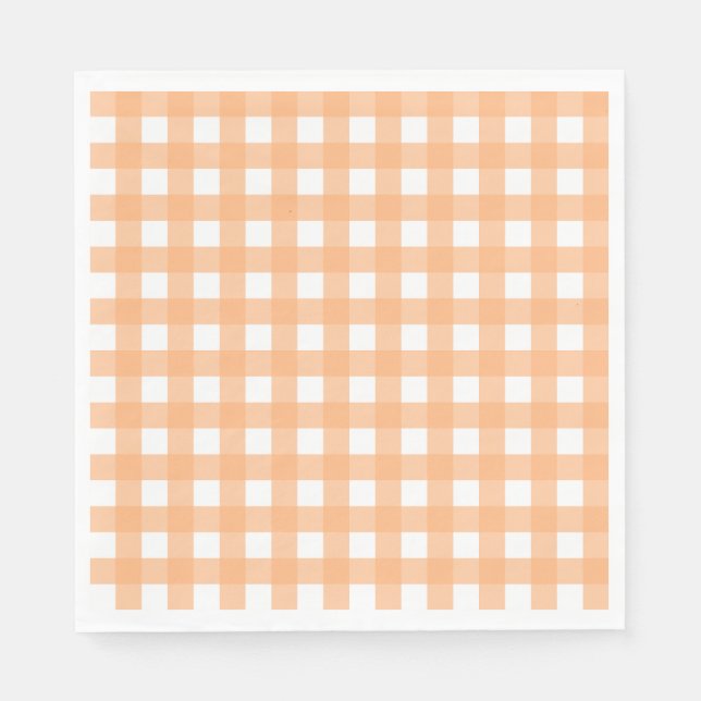 Guardanapo De Papel Vichy Orange clair (Frente)