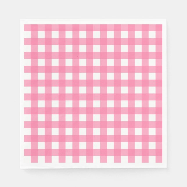 Guardanapo De Papel Vichy Rose clair (Frente)