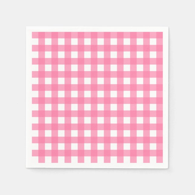 Guardanapo De Papel Vichy Rose clair (Frente)