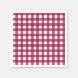 Guardanapo De Papel Vichy Rouge Cerise