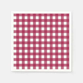 Guardanapo De Papel Vichy Rouge Cerise