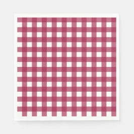 Guardanapo De Papel Vichy Rouge Cerise