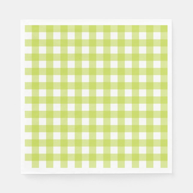 Guardanapo De Papel Vichy Vert pomme (Frente)