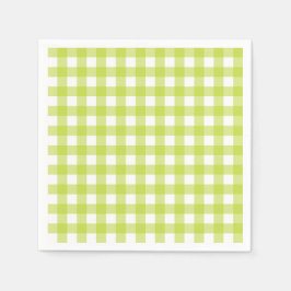 Guardanapo De Papel Vichy Vert pomme