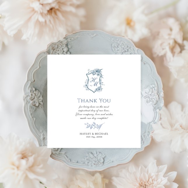 Guardanapo De Papel VICTORIA Regency Blue French Garden Paper Napkin (Criador carregado)