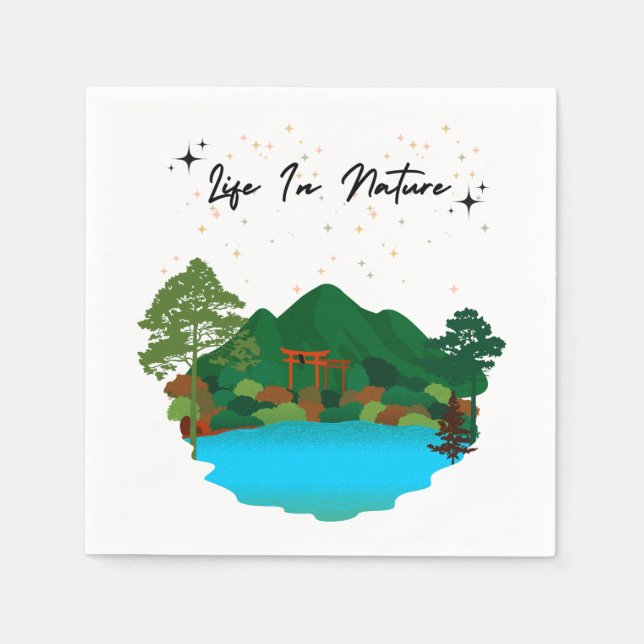 Guardanapo de papel Vida na Natureza (Frente)