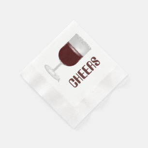 Guardanapo De Papel Vidro De Vinho De Queijo