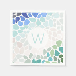 Guardanapo De Papel Vidro do Mar Colorido