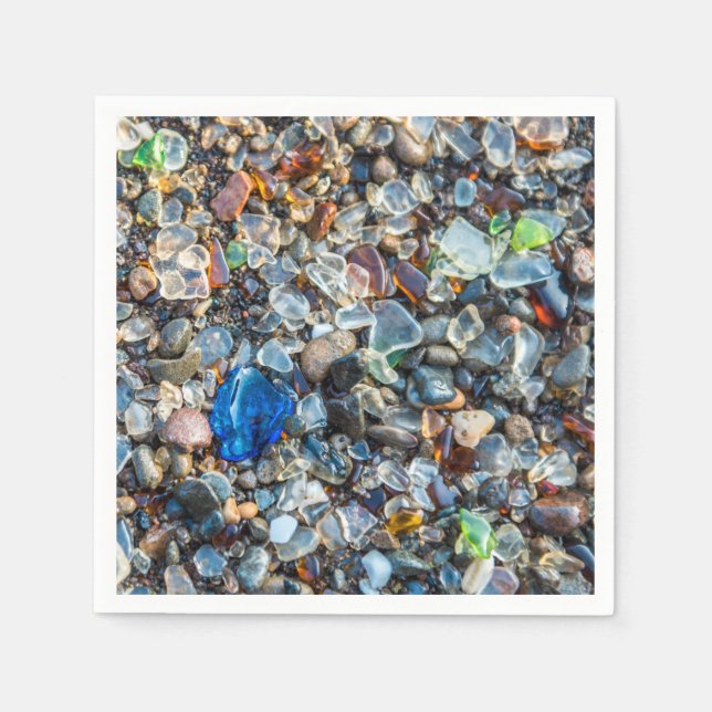 Guardanapo De Papel Vidro do mar espumante (Frente)