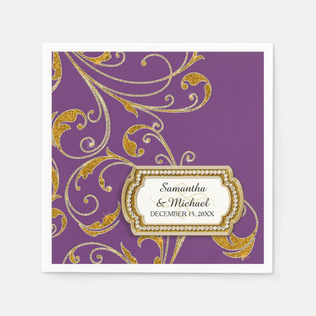 Guardanapo De Papel Vidro Personalizado Velho da Regência de Hollywood (Frente)