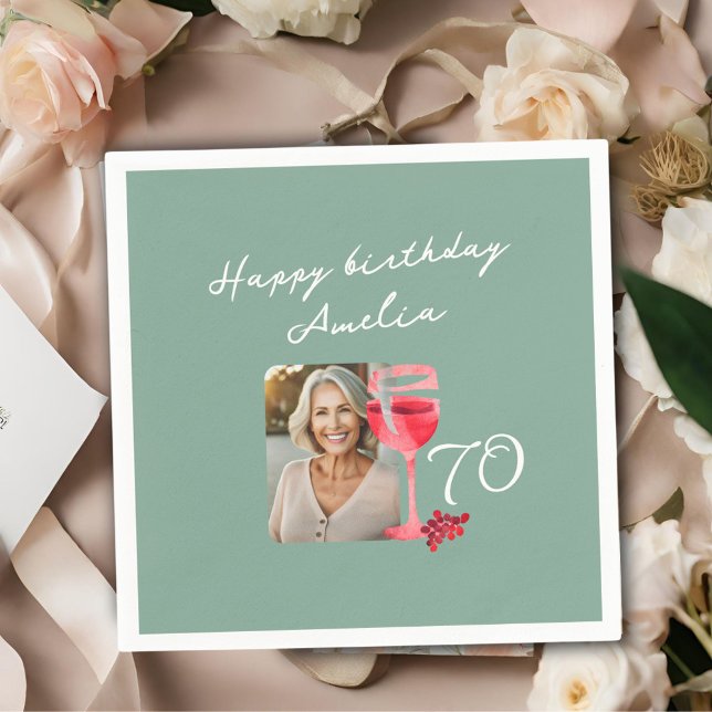 Guardanapo De Papel Vidro Vidro Vidro Aquoso Foto de Festa de aniversá (Criador carregado)